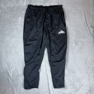 Nike Pants Mens XL (Fits 32x25) Trail Running Joggers DM4654-010 Black Tapered